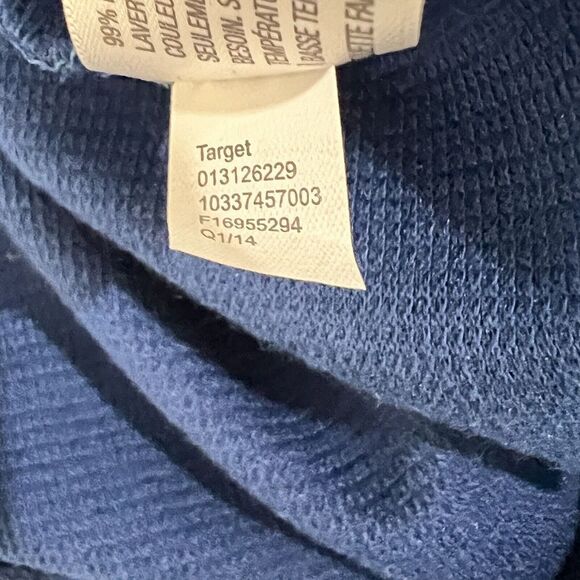 Merona Royal Blue V-Neck Textured Flared‎ Dress With Pockets Size Medium - Picture 6 of 7